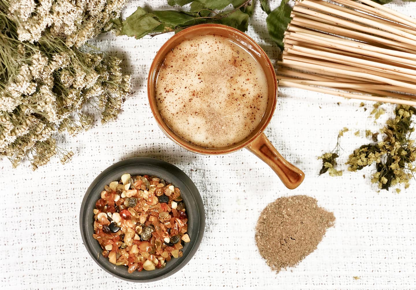 Amber sauna ritual for harmony